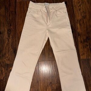 Zara Beige Denim Pants